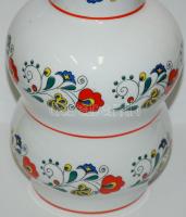 Virágokkal díszített nagyméretű jelzett Zsolnay porcelán váza /
Zsolnay chinaware vase 30cm