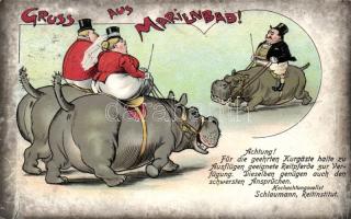 Marianske Lazne, Judaica, humour litho