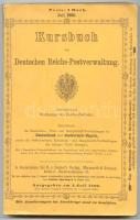 Kursbuch der Deutschen Reichs-Postverwaltung. Ausgabe Juli 1880. - Bearbeitet im Kursbureau des Reichs-Postamts. Enthaltend die Eisenbahn-, Post- und Dampfschiff-Verbindungen in Deutschland und Oesterreich-Ungarn... with map. Reprint 1992.