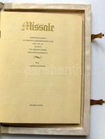 Missale. A legrégebbi pécsi misekönyv Hasonmás kiadás kísérőtanulmánnyal Békéscsaba, 1989. Kner nyom...