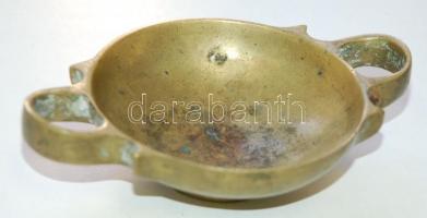 XIX. sz eleje. Macskát formázó réz pecsétnyomó, viasz olvasztó tálkával / 
First half of XIXth centu...