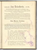 Marbach, O.,: Am Reissbrete. Handschriftliche Mittheilungen aus den unabhängigen Logen. 7. Jahrgang....