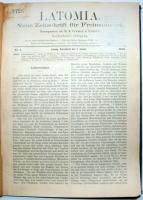 B. Cramer: Latomia - Neue Zeitschrift für Freimaurerei. 16. Jahrgang Leipzig 1893. Bruno Zechel. Szabadkőműves folyóirat félvászon kötésben. / Freemaison magazine in half-linen binding 184p.