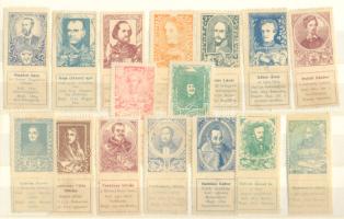 A magyar irodalom és történelem nagyjai 16 klf levélzáró