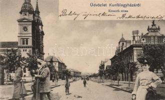 Kiskunfélegyháza Kossuth utca, kollázs