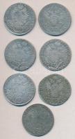 Ausztria/magyar verdejel 1804B 20Kr Ag (2x) + 1822E 20Kr Ag + 1826E 20Kr AG + 1827E 20Kr Ag + 1830E 20Kr Ag + Ausztria 1826A 20Kr T:2-,3