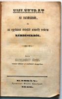 Hazslinszky József: Emlékirat az egyházról és az egyházat érdeklő némely reform kérdésekről. Kassa, ...