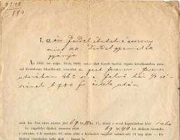 1879 Átírási illetékről szoló okmány