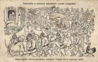 1912 Hungarian political propaganda against Tisza, satire (b)