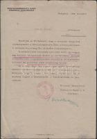 1946 Szakasits Árpád saját kezű aláírása Szociáldemokrata Párt levelén