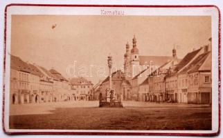 1896 Komotau - Chomutov keményhátú fotó Harald Staderman műterméből. / Chomutov vintage photo 7x9 cm