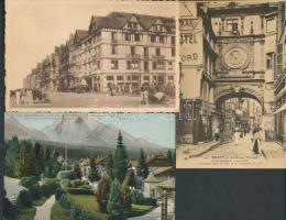 15 db magyar és külföldi városképes lap vegyes minőségben