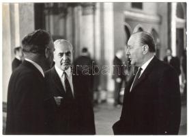 Sajtófotó: Kádár János, Apró Antal, Németh Károly, Balla Demeter 18x12 cm