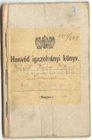1911 Honvéd Igazolvány M. kir. 5. szegedi gyalogezred