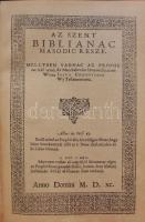 Vizsolyi Biblia I.-II. kötet. Facsimile kiadás. Bp. 1990. Magyar Helikon. Kiadói egészbőr kötésben, ...