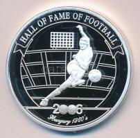 Uganda 2006. 2000Sh Ag "Futball hírességei - Magyarország 1960-as évek" T:PP tanúsítvánnya...