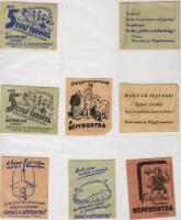 kb 1950 8 klf Népfront választási propaganda cimke