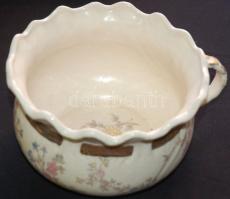 XIX. századi Louis XV. Sarreguemines fajansz porcelán kancsó / Faience chinaware pitcher 13x25cm