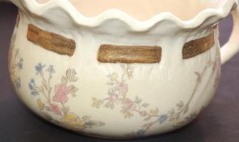 XIX. századi Louis XV. Sarreguemines fajansz porcelán kancsó /
Faience chinaware pitcher 13x25cm