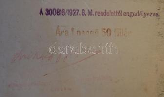 Magyar Hiszekegy Terjesztő bizottság által lepecsételt, hivatalos Hiszekegy plakát. 23x31 cm (szélén...