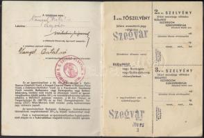 1938 Eucharisztikus kongresszus kedvezményes vasúti jegyet, múzeumi belépőt tartalmazó füzet reklámokkal