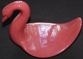 Jelzés nélküli porcelán hattyú figura /
Unmarked chinaware swan figure 21x16cm