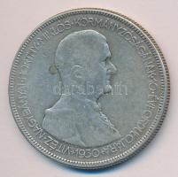 1930. 5P Ag "Horthy-jobbra" T:3
