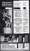 2004 2 Trianon múzeum belépőjegy perforált + perforálatlan