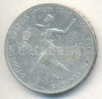 Ausztria 1908. 5K Ag "Jubileum" T:3
Austria 1908. 5 Corona Ag "Jublilee" C:F