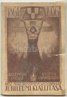 1936 Az Országos Magyar Képzőművészeti Társulat jubileumi kiállításának képes tárgymutatója. Borítón és az első lapon szakadás