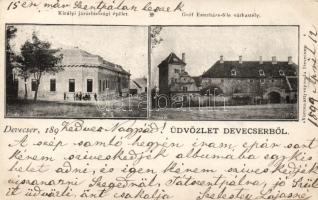 1899 Devecser járásbíróság és az Esterházy-várkastély