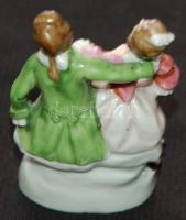 ~1940 Táncoló párt ábrázoló kézzel festett jelzett Wagner & Apel porcelán figura /
Handpainted W...