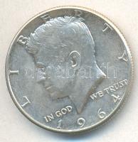 Amerikai Egyesült Államok 1964. 1/2$ Ag "Kennedy" T:2 USA 1964. 1/2 Dollar Ag "Kennedy" C:XF