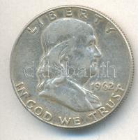 Amerikai Egyesült Államok 1962. 1/2$ Ag "Franklin" T:2- USA 1962. 1/2 Dollar Ag "Franklin" C:VF