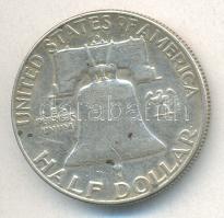 Amerikai Egyesült Államok 1962. 1/2$ Ag "Franklin" T:2-
USA 1962. 1/2 Dollar Ag "Fran...
