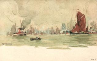 Rotterdam, ships litho s: Cassiers