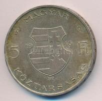 1946. 5Ft Ag "vastag Kossuth" T:2 ph