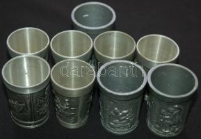 8db nagyrészt klf feles ón pohár