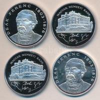 1992/93/94/95. 200Ft Ag (4x) "MNB" / "Deák" T:PP