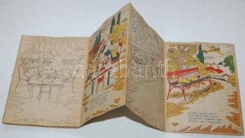 cca 1930 Gácsér Dani és Ruca Panni története. Kifestős képeskönyv kisgyerekeknek (használt)