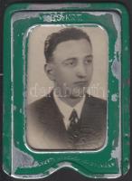 1937 Budapest Székesfővárosi Közlekedési Rt. fényképes igazolványa eredeti fémtokban