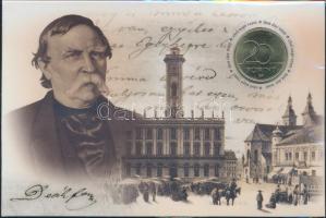 2002. 100Ft "Kossuth" elsőnapi veret sorszámozott díszlapon T:BU + 2003. 20Ft "Deák F...