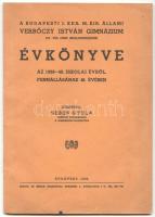 1932/1939 A budapesti Verbőczy István Gimnázium 2db évkönyve