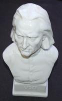 Liszt Ferenc Herendi porcelán mellszobra / Herendi porcelain bust of Ferenc (Franz) Liszt 24x14x10cm