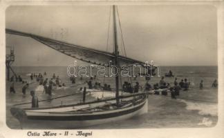 Ostiamare beach, sailing ship (EK)