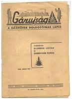 1948 Gázújság - a gázművek dolgozóinak lapja IV. évfolyam 10-11. száma