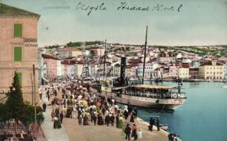 Mali Losinj (Lussinpiccolo) port, steamship (fl)