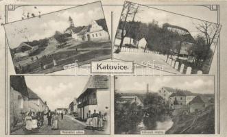 Katovice with mill and station street