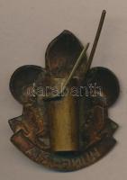 ~1940. "Hungaria" Br cserkész egyenruha jelvény, szign.: Ludvig (45x35mm) T:2