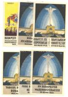 1922/23 A Budapesti Árumintavásár 6db szórólapja klf nyelven